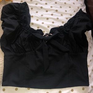 black bustier pacsun top